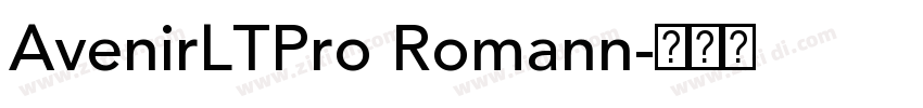 AvenirLTPro Romann字体转换
